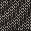 leichter Baumwoll-Stoff schwarz Loch-Stickerei